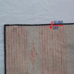 Multi Sizes Cotton  Beige and Red Modern Striped Flat Weave Indian Rug - High Quality Cotton Flatweave Rug