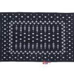 4x6 Black And White Handmade Rug- Hand Woven High Quality Cotton Flatweave Rug