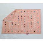 4x6 Blush Pink And White Dhurrie Washable Handmade Cotton Area Rug Vintage Modern Indian