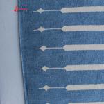 6x9 Handwoven Traditional Rug - Sky Blue And White Hand Woven Stripes High Quality Cotton Flatweave Rug