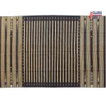 6x9 Handwoven Traditional Rug - Black And Golden Yellow Hand Woven Stripes High Quality Cotton Flatweave Rug